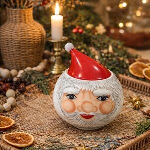 Arzberg Piccolino Santa Claus Covered Bowl Dish Porcelain Germany Christmas